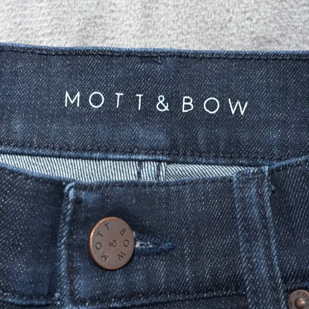 Mott & Bow Straight Crosby Jeans Mens 29x32 Dark Blue Stretch Denim Casual